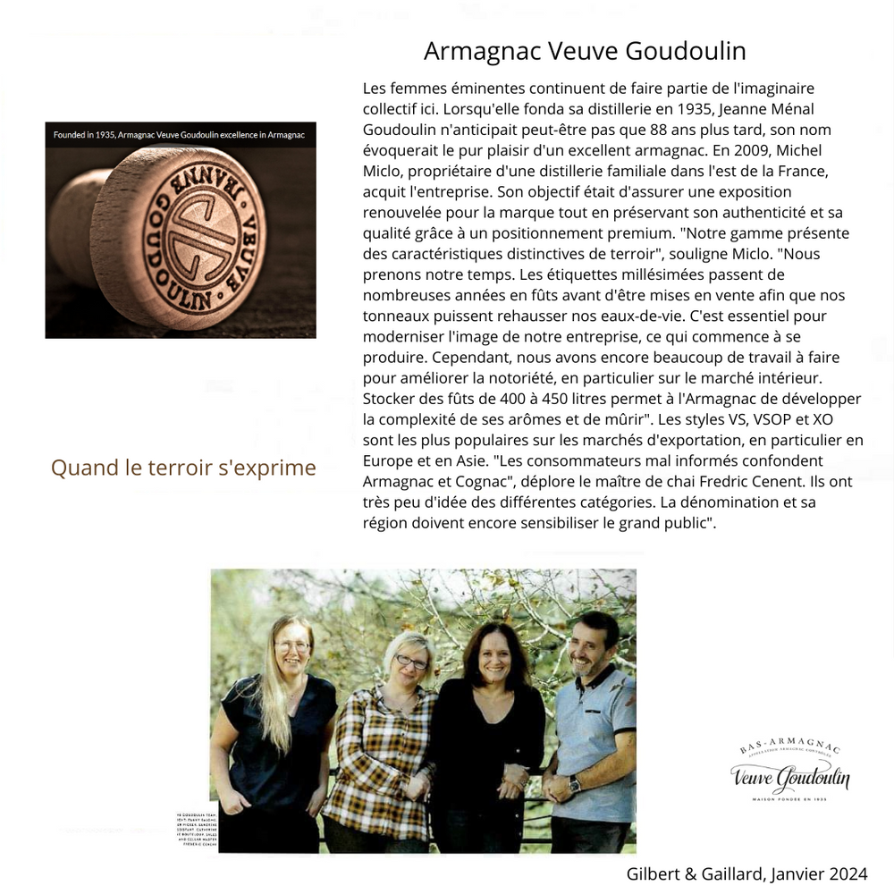 BAS-ARMAGNAC TRADITION VEUVE GOUDOULIN