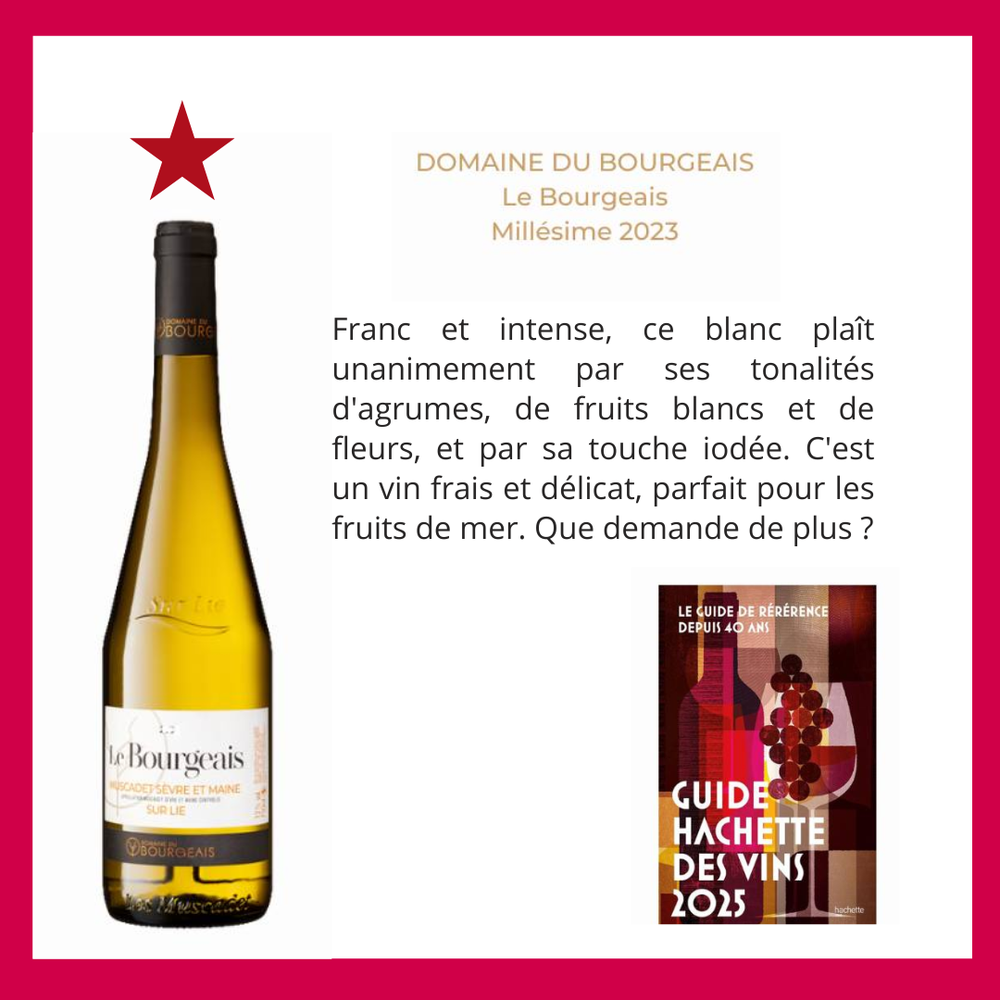 LE BOURGEAIS Muscadet Sèvre & Maine sur lie 2023