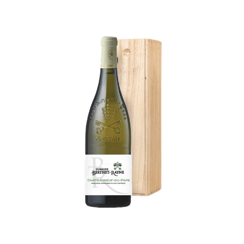 CHÂTEAUNEUF-DU-PAPE - WIT MAGNUM IN KIST Berthet-Rayne