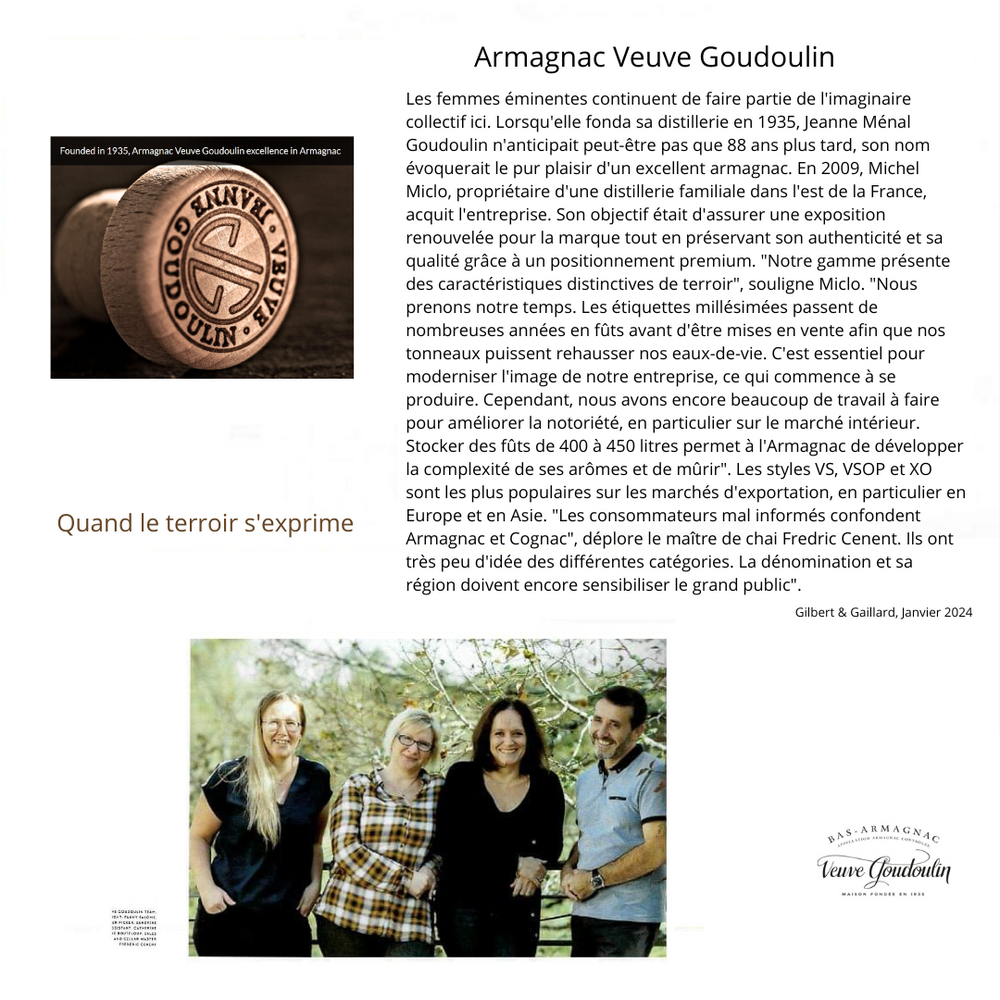 BAS-ARMAGNAC VSOP VEUVE GOUDOULIN