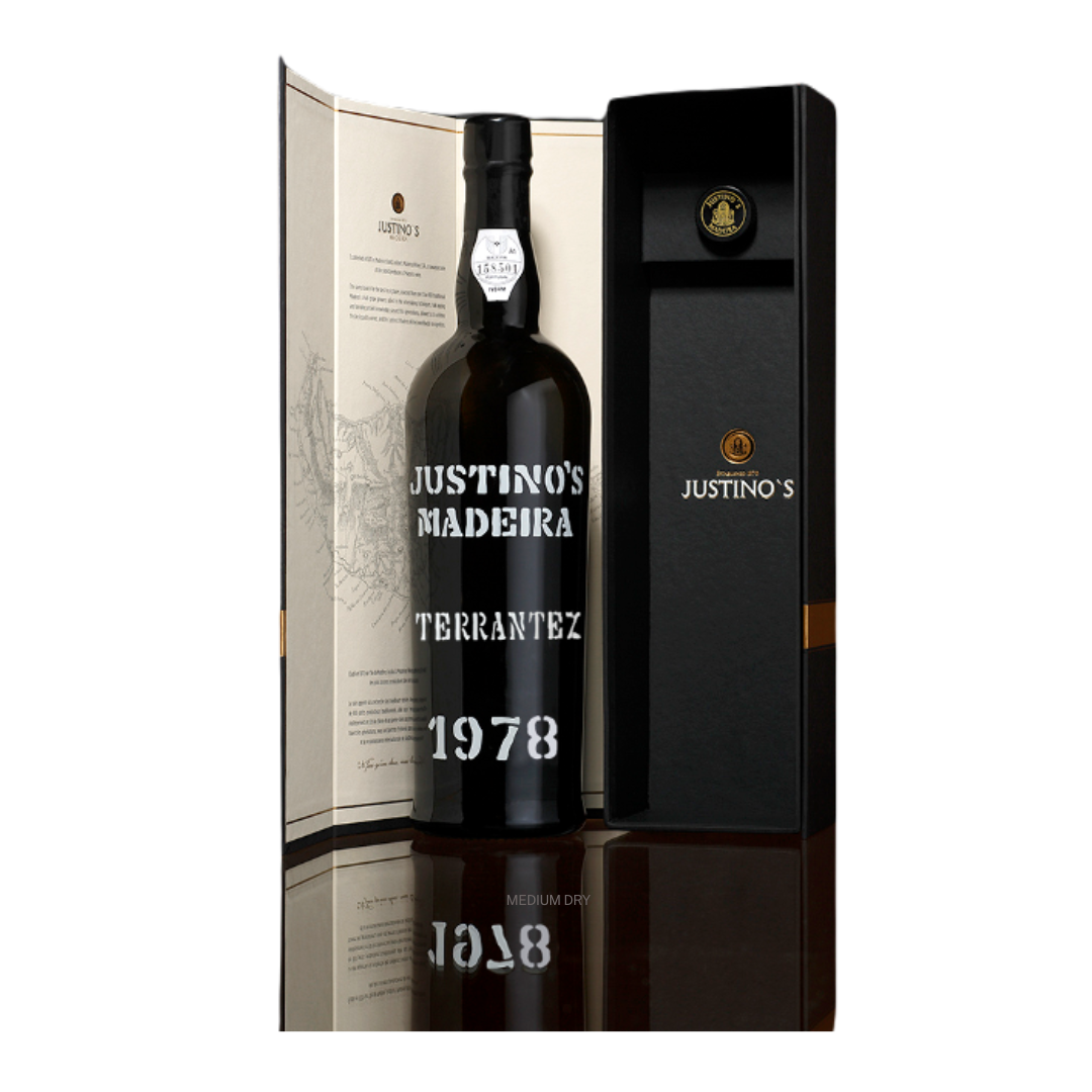 JUSTINO'S MADEIRA TERRANTEZ 1978  in geschenketui