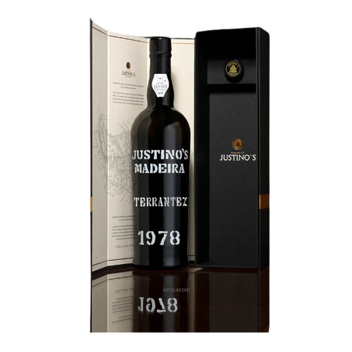JUSTINO'S MADEIRA TERRANTEZ 1978  in geschenketui