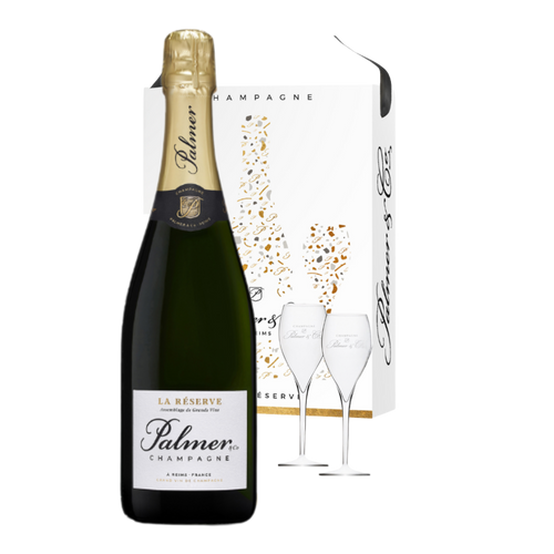 PALMER & Co Champagne Brut Réserve IN ETUI + 2 FLÛTES