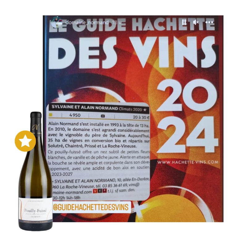 POUILLY-FUISSÉ CLIMATS Domaine Sylvaine & Alain Normand 2022