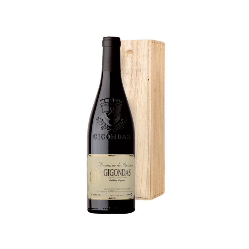 GIGONDAS 'Vieilles Vignes' Domaine De Boissan 150cl/Magnum in houten kist